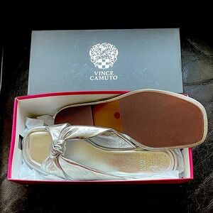 Vince Camuto Metallic Silver Sandals